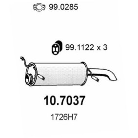 Endschalldämpfer von ASSO 10.7037