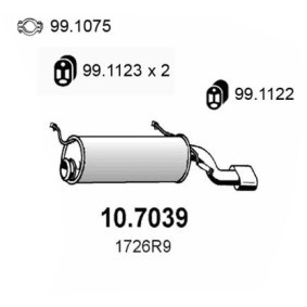 Endschalldämpfer 10.7039