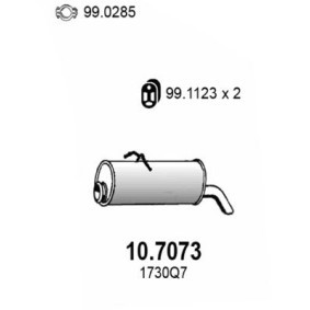 Endschalldämpfer 10.7073 von ASSO günstig für 136,81 € online kaufen