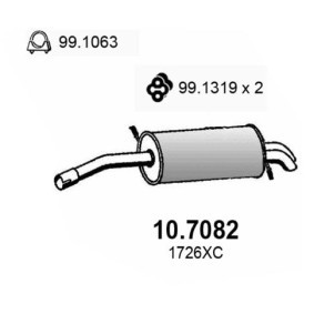 Endschalldämpfer 10.7082 von ASSO günstig für 162,61 € online kaufen