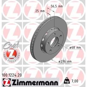 Comprar Disco de freno de ZIMMERMANN 100.1224.20 a bajo precio de 56,83 €