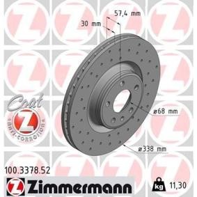 Comprar Disco de freno de ZIMMERMANN 100.3378.52 a bajo precio de 123,66 €