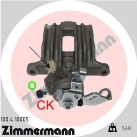 Kjøp Bremsecaliper av ZIMMERMANN 100.4.10005 til den lave prisen 1620,11 NOK