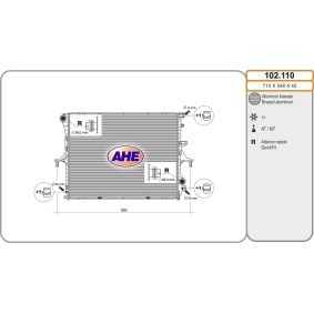 Achetez des Radiateur du moteur AHE 102.110 à prix pour 319,02 €