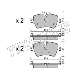 Achetez des Plaquettes de frein TRUSTING 1037.0 à prix pour 85,36 €