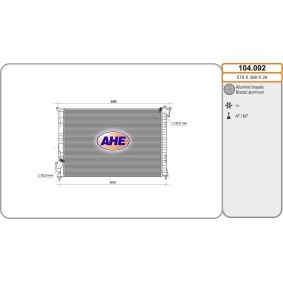 Achetez des Radiateur du moteur AHE 104.092 à prix pour 167,83 €