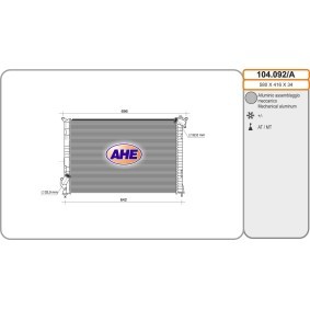 Achetez des Radiateur du moteur AHE 104.092/A à prix pour 150,84 €