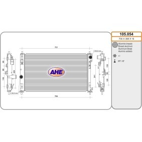 Achetez des Radiateur du moteur AHE 105.054 à prix pour 156,07 €