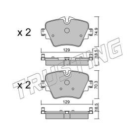 Achetez des Plaquettes de frein TRUSTING 1061.0 à prix pour 92,07 €