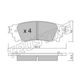 Acquista Kit pastiglie freni da TRUSTING 1065.0 a buon mercato per soli 63,07 €