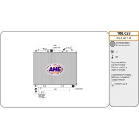 Achetez des Radiateur du moteur AHE 108.028 à prix pour 133,54 €