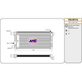 Achetez des Radiateur du moteur AHE 109.001/A à prix pour 72,42 €