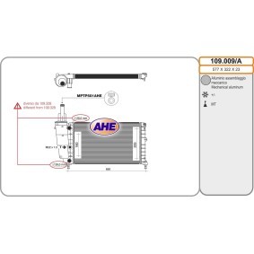 Achetez des Radiateur du moteur AHE 109.009/A à prix pour 95,74 €