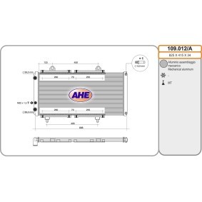 Achetez des Radiateur du moteur AHE 109.012/A à prix pour 160,03 €