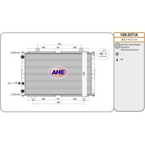 Achetez des Radiateur du moteur AHE 109.037/A à prix pour 138,00 €