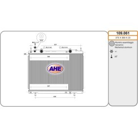 Achetez des Radiateur du moteur AHE 109.061 à prix pour 116,30 €