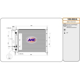 Achetez des Radiateur du moteur AHE 109.062/A à prix pour 137,98 €