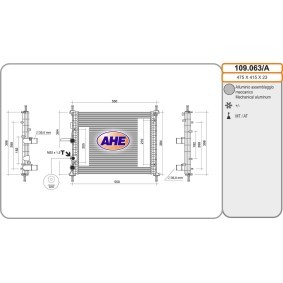 Achetez des Radiateur du moteur AHE 109.063/A à prix pour 137,93 €