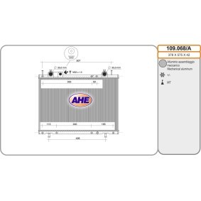 Achetez des Radiateur du moteur AHE 109.068/A à prix pour 152,41 €