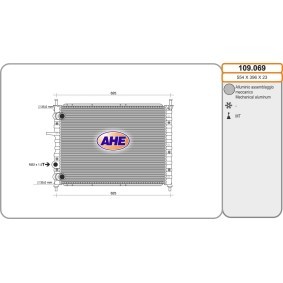 Achetez des Radiateur du moteur AHE 109.069 à prix pour 126,11 €