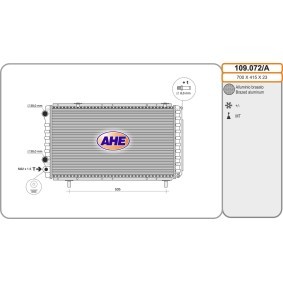 Achetez des Radiateur du moteur AHE 109.072/A à prix pour 152,21 €