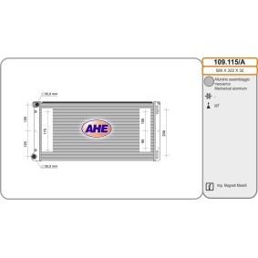 Achetez des Radiateur du moteur AHE 109.115/A à prix pour 108,44 €