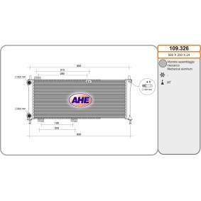 Achetez des Radiateur du moteur AHE 109.326 à prix pour 80,89 €