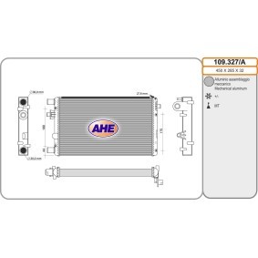 Achetez des Radiateur du moteur AHE 109.327/A à prix pour 76,29 €