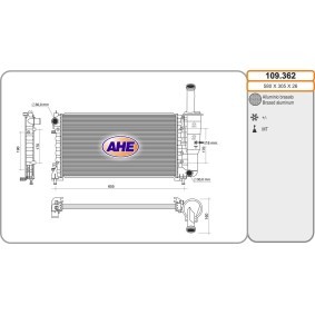 Achetez des Radiateur du moteur AHE 109.362 à prix pour 240,63 €