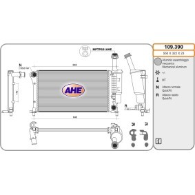 Achetez des Radiateur du moteur AHE 109.390 à prix pour 110,00 €