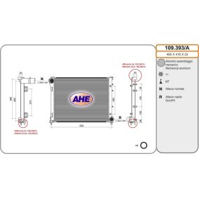 Achetez des Radiateur du moteur AHE 109.393/A à prix pour 112,57 €