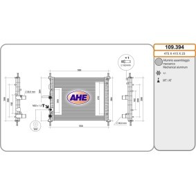 Achetez des Radiateur du moteur AHE 109.394 à prix pour 105,29 €