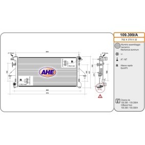 Achetez des Radiateur du moteur AHE 109.399/A à prix pour 135,12 €