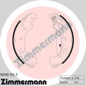 Comprar Juego de zapatas de frenos de ZIMMERMANN 10990.155.7 a bajo precio de 68,18 €