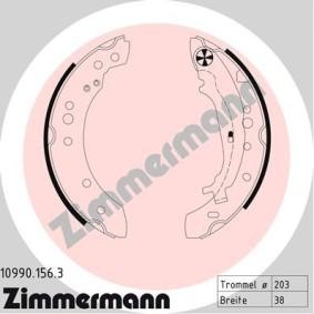 Comprar Juego de zapatas de frenos de ZIMMERMANN 10990.156.3 a bajo precio de 47,55 €