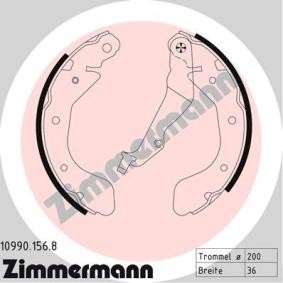Comprar Juego de zapatas de frenos de ZIMMERMANN 10990.156.8 a bajo precio de 62,99 €