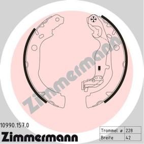 Comprar Juego de zapatas de frenos de ZIMMERMANN 10990.157.0 a bajo precio de 51,32 €