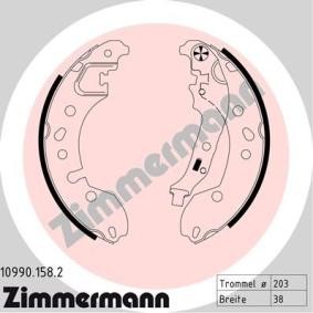 Comprar Juego de zapatas de frenos de ZIMMERMANN 10990.158.2 a bajo precio de 79,87 €