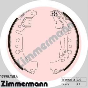 Comprar Juego de zapatas de frenos de ZIMMERMANN 10990.158.4 a bajo precio de 64,89 €