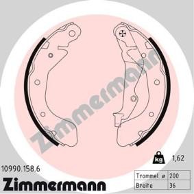 Comprar Juego de zapatas de frenos de ZIMMERMANN 10990.158.6 a bajo precio de 65,68 €