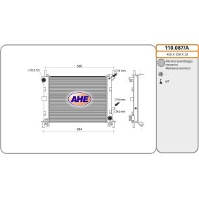 Acquista Radiatore motore da AHE 110.087/A a buon mercato per soli 56,36 €