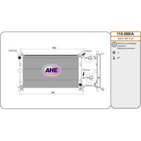 Acquista Radiatore motore da AHE 110.088/A a buon mercato per soli 119,06 €