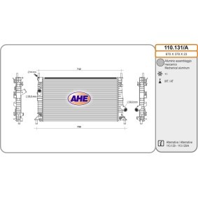 Acquista Radiatore motore da AHE 110.131/A a buon mercato per soli 119,21 €