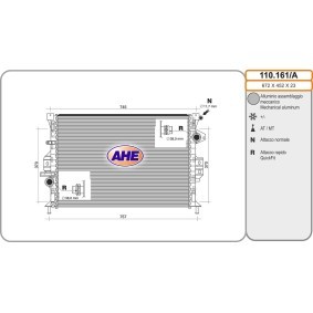 Acquista Radiatore motore da AHE 110.161/A a buon mercato per soli 152,99 €