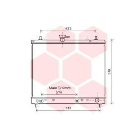Achetez des Radiateur du moteur VAN WEZEL 11002069 à prix pour 184,25 €