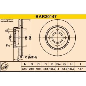 Bremsscheibe BAR20147