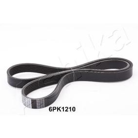 Achetez des Courroie Poly-V ASHIKA 112-6PK1210 à prix pour 17,19 €