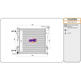 Achetez des Radiateur du moteur AHE 112.076/A à prix pour 164,35 €