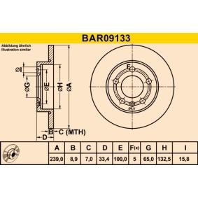 Bremsscheibe von Barum günstig für 23,53 €