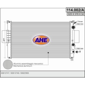 Kjøp Radiator, motorkjøling av AHE 114.002/A til den lave prisen 1622,92 NOK
